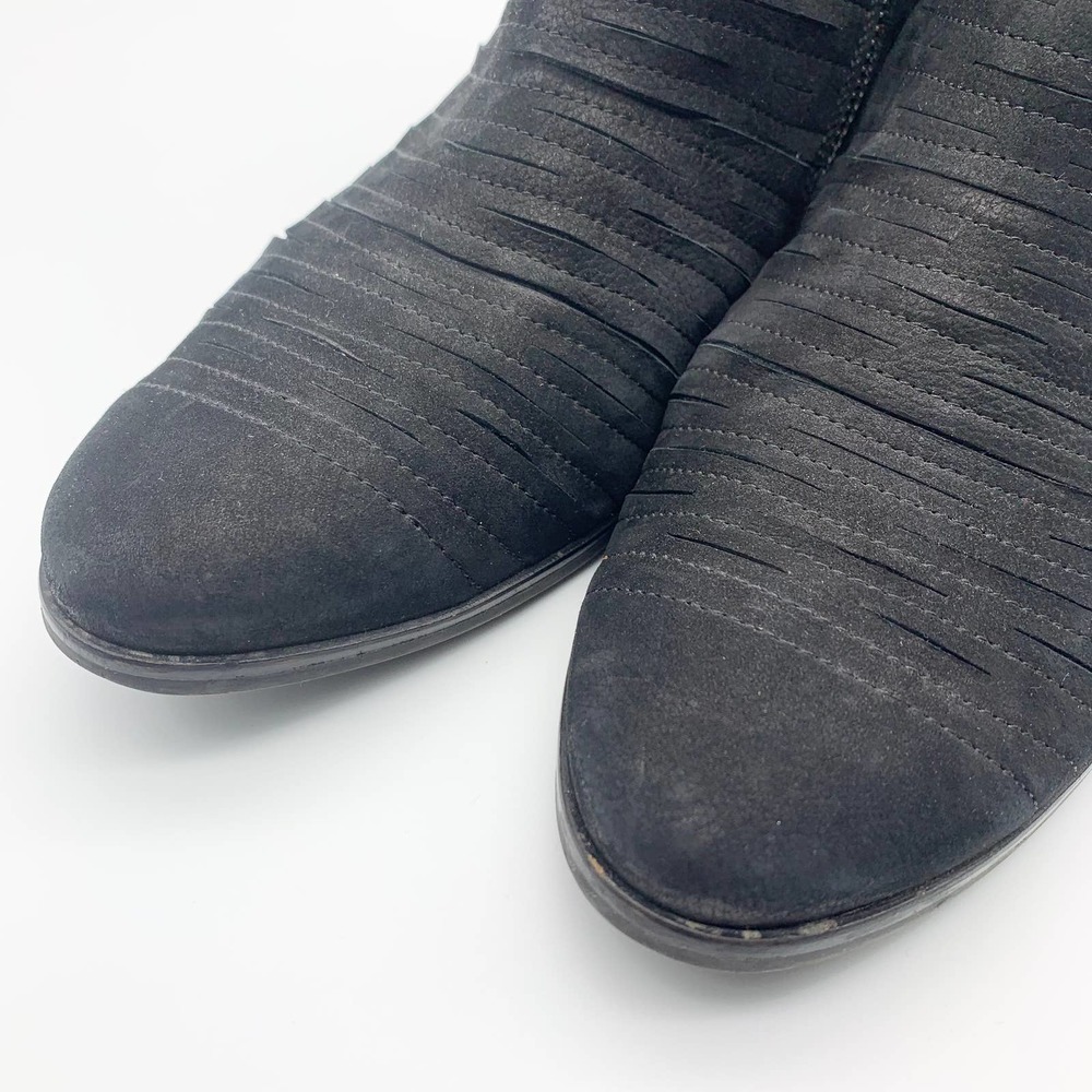PAUL GREEN Malibu Nubuck Sliced Double Zip Booties - Picture 3 of 14